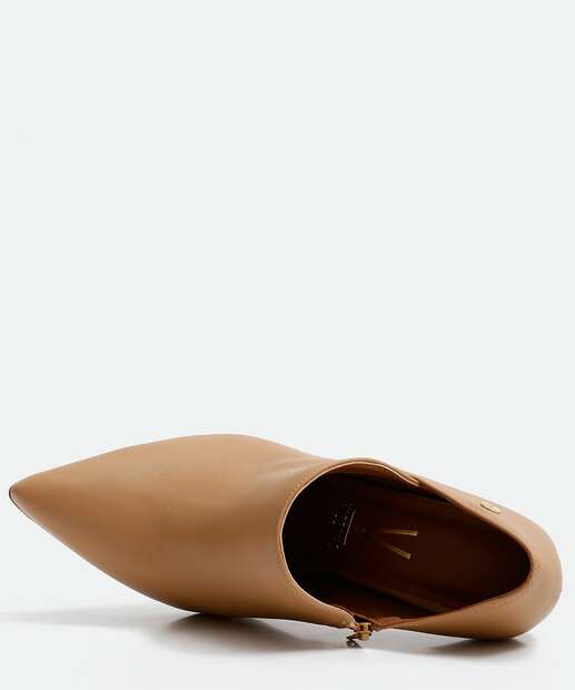 Bota Feminina Ankle Boot Salto Fino Bico Fino Vizzano