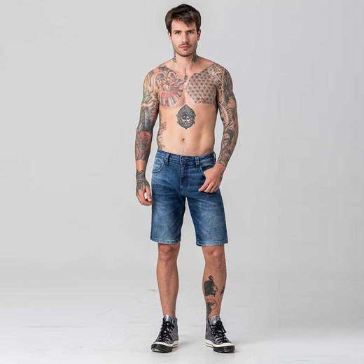 Image_Bermuda Jeans Skinny Masculina Rock e Soda