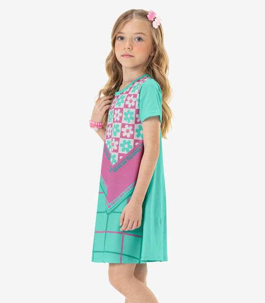 Vestido Infantil Rovi Kids Azul