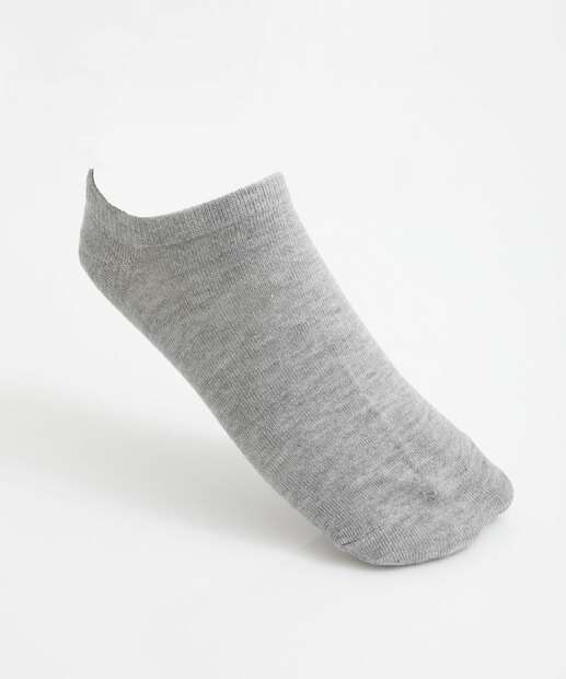 Kit 5 Pares Meias Invisíveis Feminina Marisa Branco