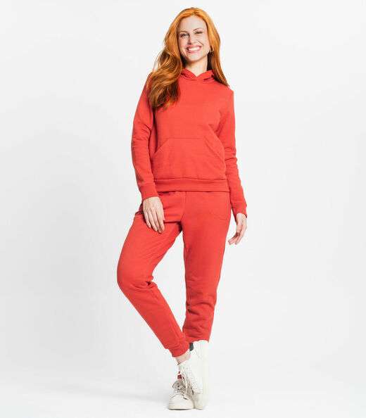 Blusão Com Capuz Feminino Rovitex Laranja