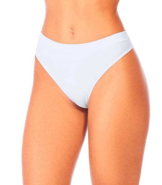 Calcinha Tanga Sem Costura Zee Rucci Branco