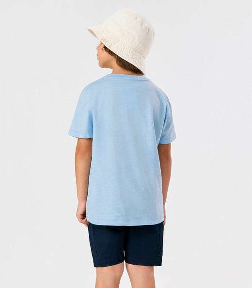 Conjunto Infantil Camiseta Com Bermuda Trick Nick Azul