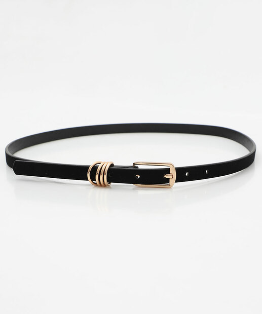 Cinto Feminino Fivela Aveludado Marisa Preto