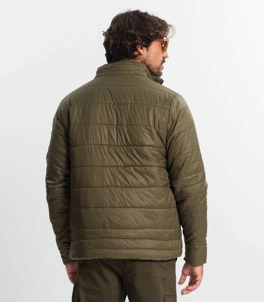 Jaqueta Masculina Em Microfibra Diametro Verde