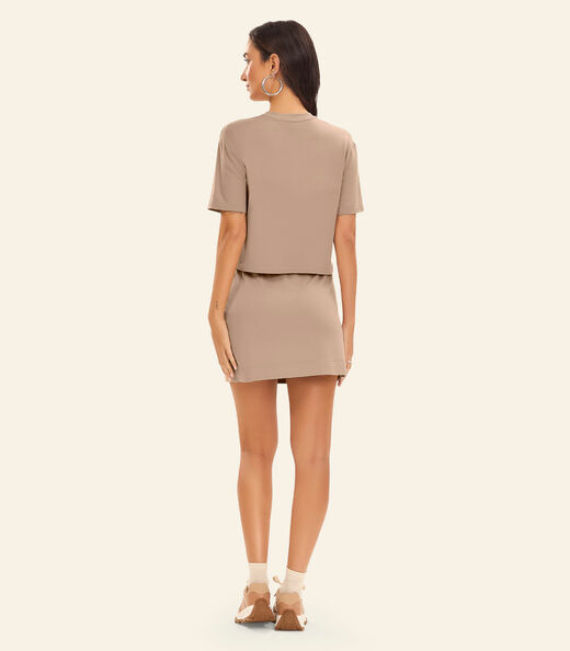 Blusa Feminina Molecotton de Viscose Rovitex Marrom