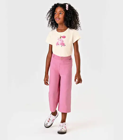 Image_Calça Pantacourt Infantil Trick Nick Rosa