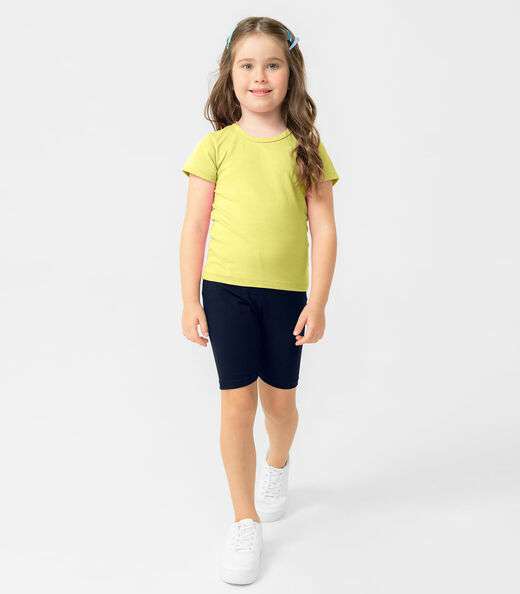 Bermuda Ciclista Infantil Feminina Rovitex Kids Azul