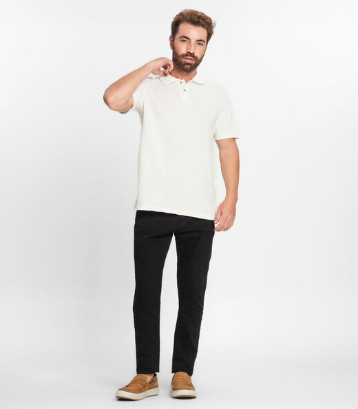 Camisa Polo Básica Masculina Diametro Bege