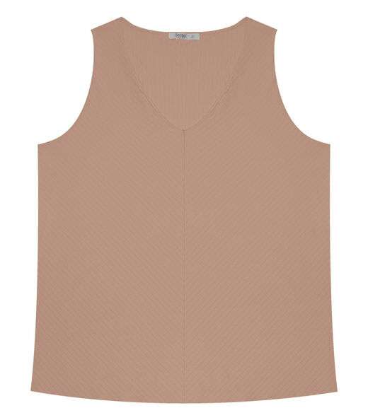 Regata Feminina Plus Size Secret Glam Marrom