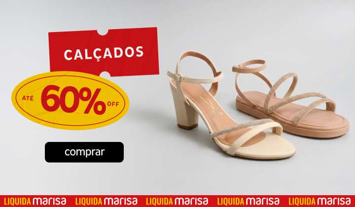 Calçados com até 60% Calçados com até 60%