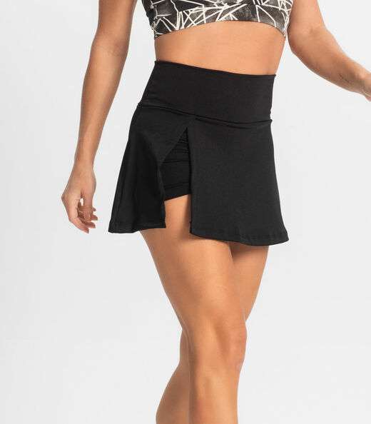Shorts Saia Feminino FTK Fitness Preto