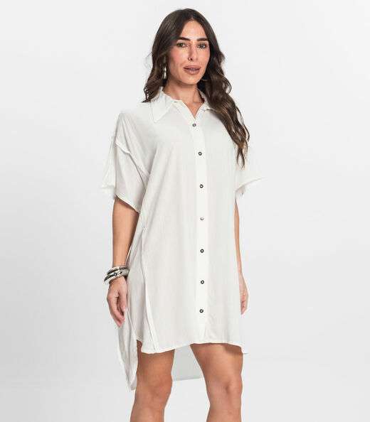 Image_Vestido Chemise Feminino Com Gola Endless Bege