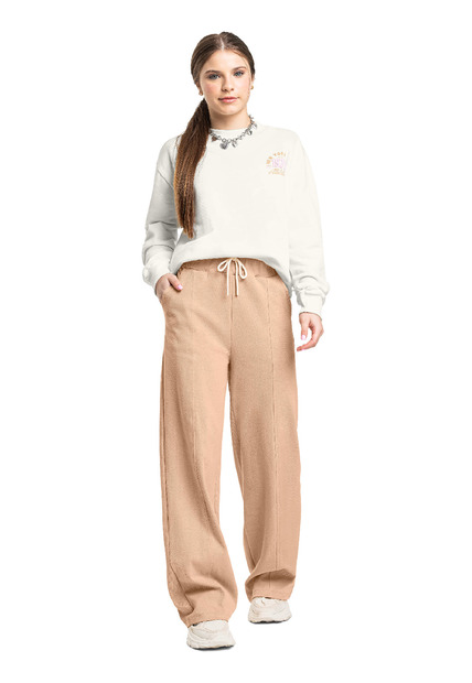 Calça Wide Leg Juvenil Alfaiataria Gloss