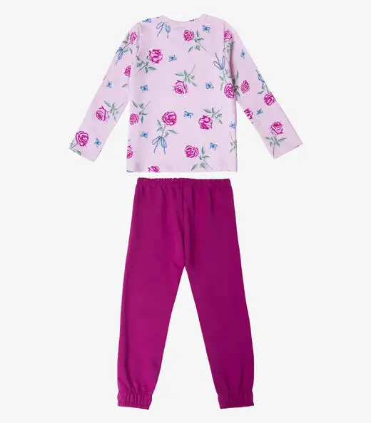 Pijama Infantil Feminino Select Rosa
