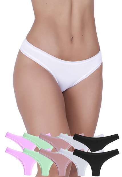 Image_Kit 10 Calcinhas Estrela Microfibra Concept Lingerie