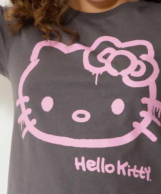 Camiseta Juvenil Hello Kitty Sanrio Tam 10 a 16