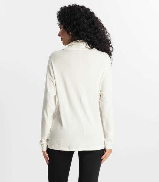 Blusa Manga Longa Feminino Rovitex Bege