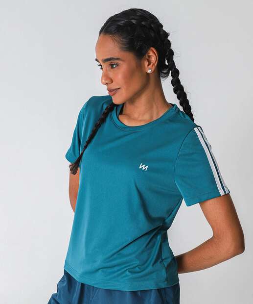Image_Blusa Feminina Fitness Listras Marisa Azul