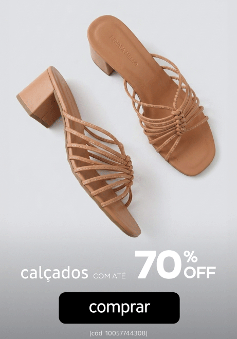 Calçados até 70% OFF