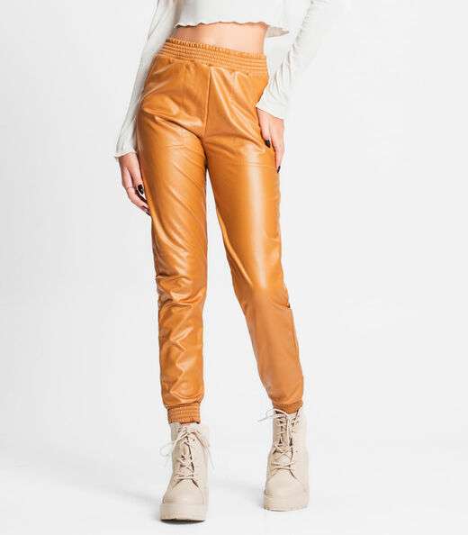 Calça Jogger Cirre Juvenil Minty Marrom