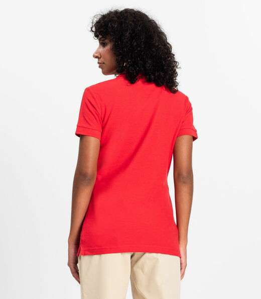 Polo Feminina Piquet Básica Select Vermelho