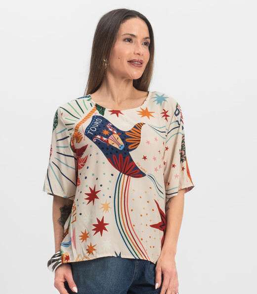 Blusa Feminina Infinita Cor Branco