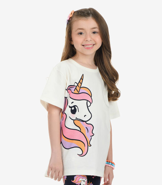 Conjunto Blusa com Ciclista Menina Rovi Kids Bege