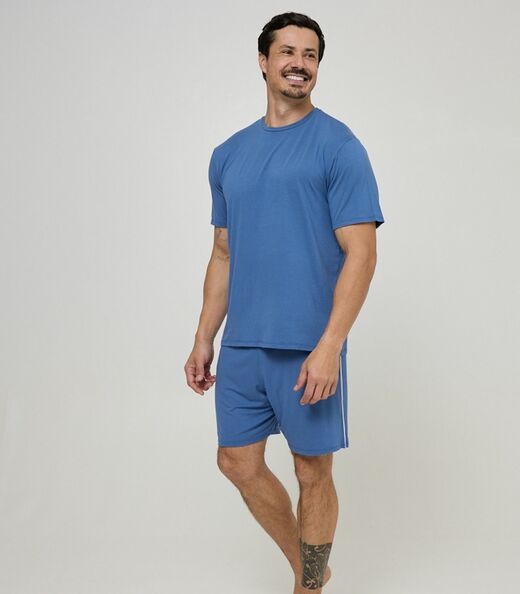 Image_Pijama Curto Masculino Viscolycra Evanilda Azul
