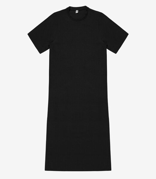 Vestido Feminino Midi em Twill Cey Rovitex Preto