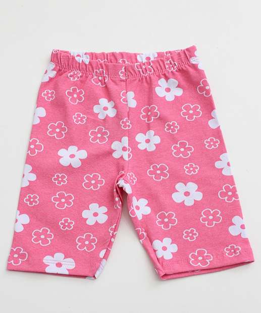 Conjunto Infantil Estampa Flores Marie Disney Tam 1 a 3