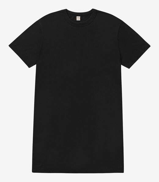 Vestido Básico T-Shirt Feminino Rovitex Preto