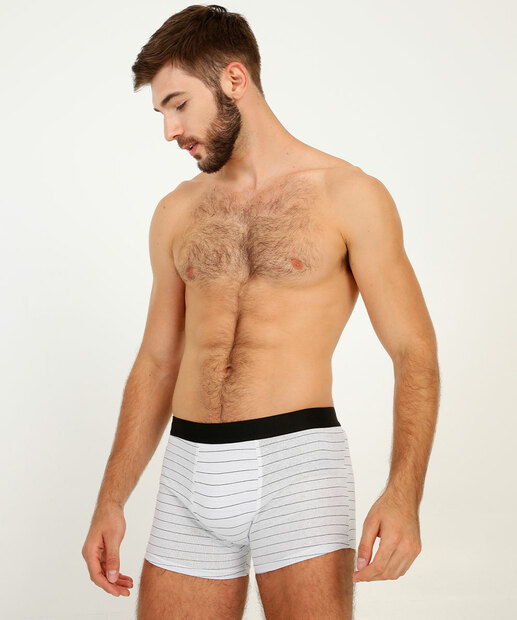 Kit 3 Cuecas Boxer Masculina Listradas MR  