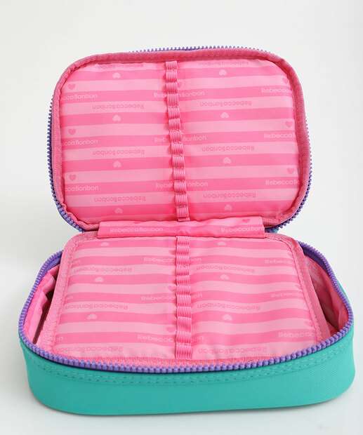 Estojo Escolar Infantil  Rebecca Bonbom Verde