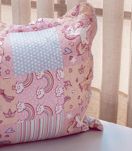 Jogo Cobre Leito Dupla Face Solteiro Bene Casa Rosa