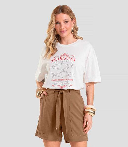 Image_Shorts Feminino em Tecido Acetinado Dianna Marrom