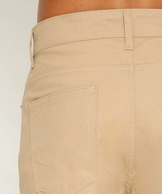 Calça Masculina Sarja Reta Bolsos MR