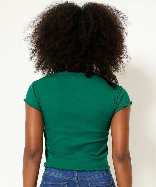 Blusa Cropped Feminina Botões Marisa