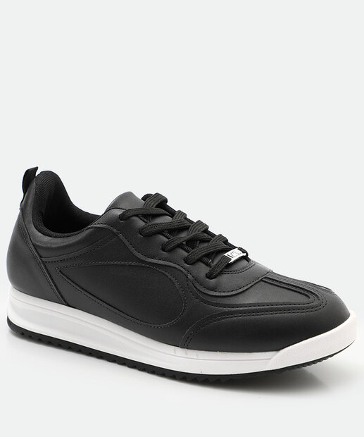 Image_Tênis Casual Feminino Recorte Vizzano Preto