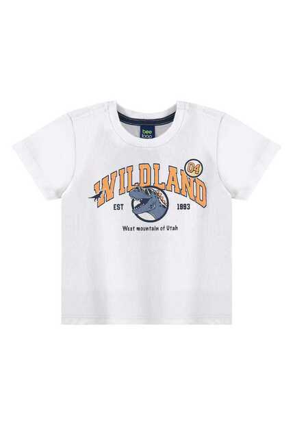 Conjunto Camiseta Dino e Bermuda Bee Loop