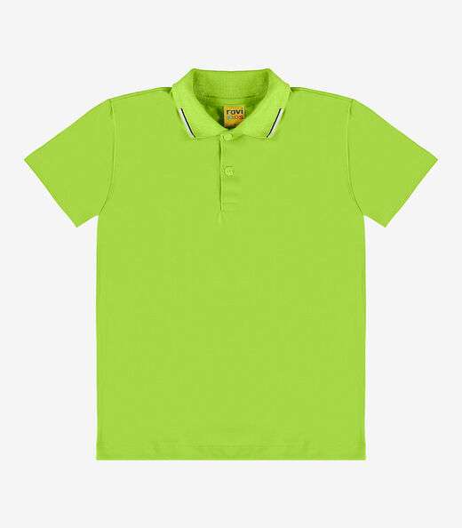 Polo Infantil Em Meia Malha Rovi Kids Verde