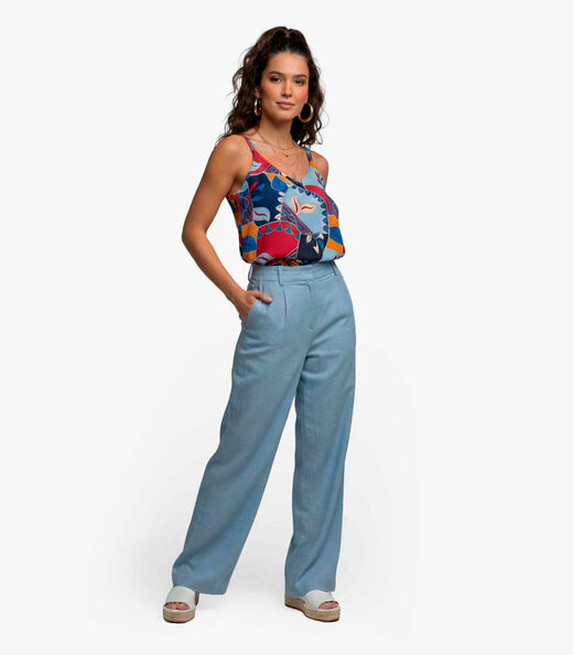 Image_Regata Feminina Quadriculada Infinita Cor Azul