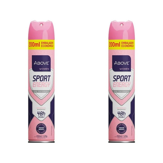 Image_Kit c/2 Unidades de Desodorante Aerosol Above 72H 200ml Sport Energy Women