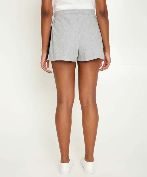 Short Cintura Alta Feminino Moletinho Amarração Marisa