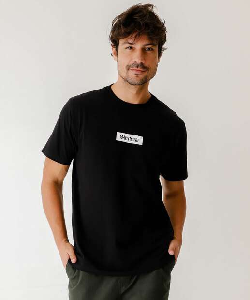 Image_Camiseta Masculina Estampa Frontal Marisa Preto