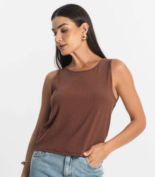 Regata Feminina Select Marrom