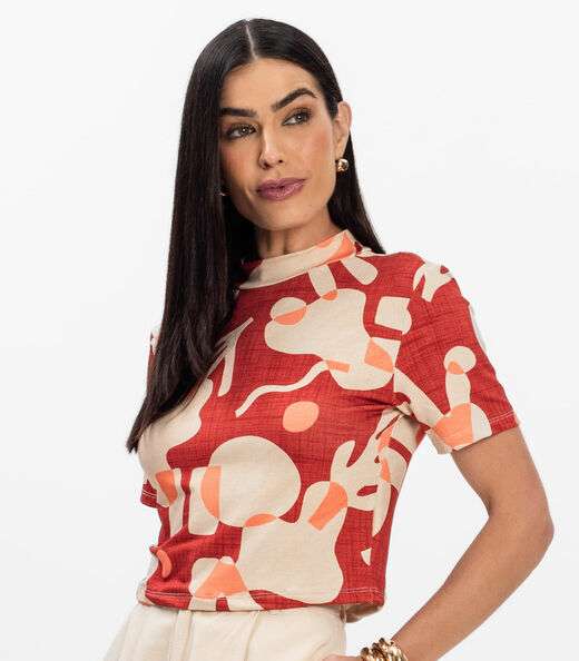 Blusa Feminina Infinita Cor Laranja