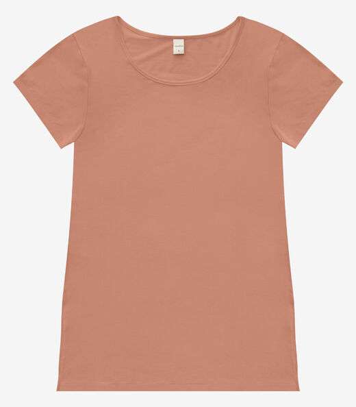 Blusa Básica Alongada Feminina Rovitex Marrom