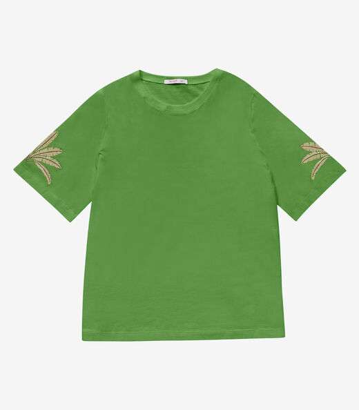 Blusa Feminina Manga Curta Secret Glam Verde