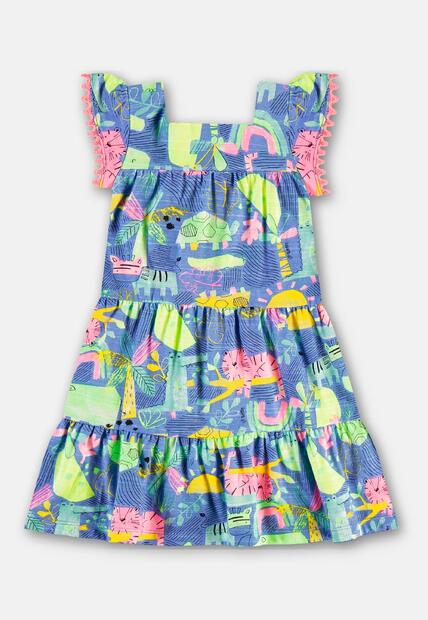 Vestido Infantil em Algodão Flamê Up Baby